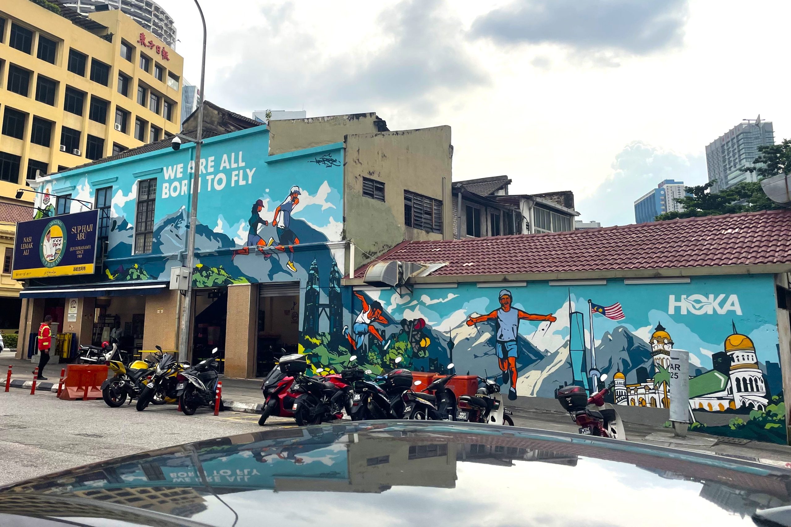 HOKA ‘We Are All Born to Fly’ Campaign Takes Shape in Stunning Mural